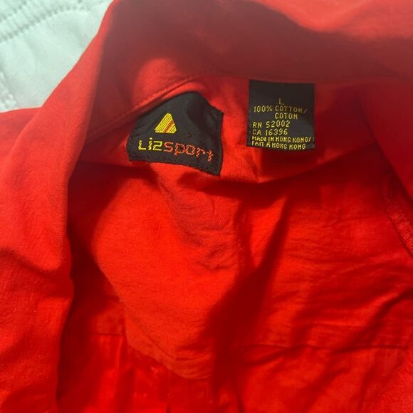 Vintage Women LizWear Button Down
Red Shirt NWT Large headstock pockets - Picture 12 of 14